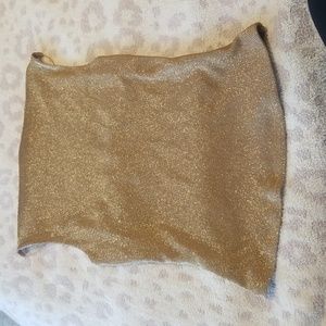 Vintage shameless spegetti strap fancy gold dress tank top